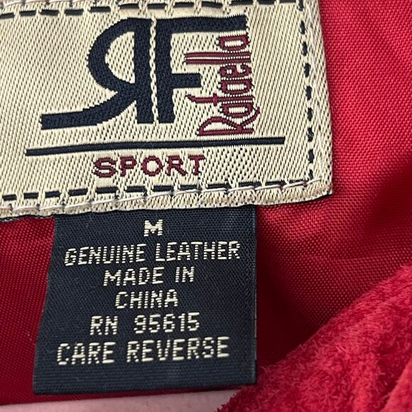 RAFAELLA SPORT Rich Red Suede 'Shacket' Women's M Retro Western Barn Chore - Picture 4 of 7